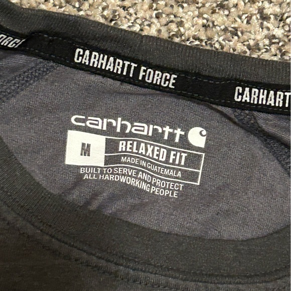 Carhartt Men's Charcoal Force T-Shirt Relaxed size M - Picture 3 of 3